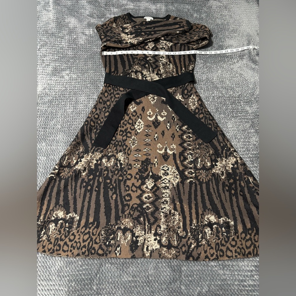 Monsoon Animal Print Long Sleeve Dress - Picture 5 of 9
